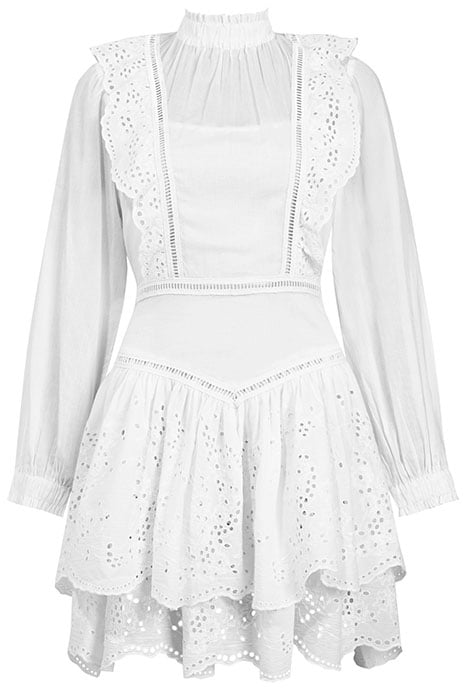 AISLYN BROIDERIE DRESS CHALK WHITE 6