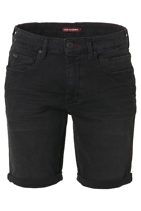 SHORT BLACK DENIM STRETCH RESPONSIBLE CHOICE BLACK DENIM 1