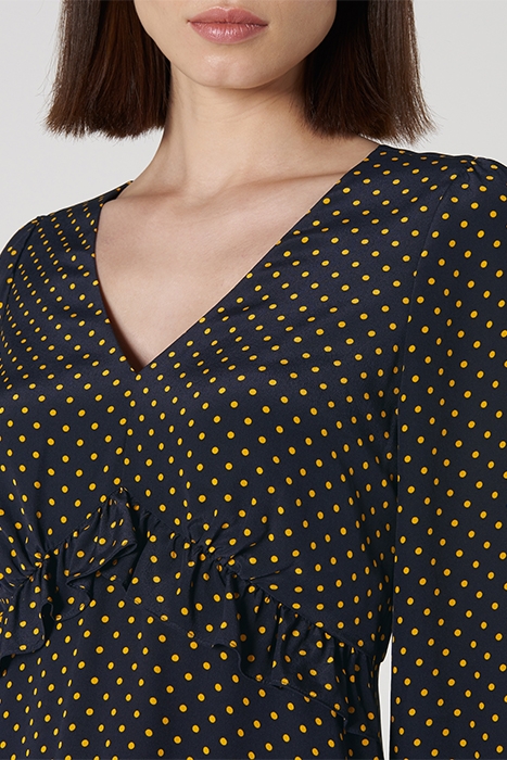 ZADIE MINI DRESS NAVY POLKA 4