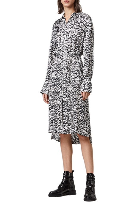 ANYA PLUME DRESS CHALK WHITE 5