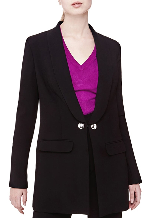 SMOOTH LONG BLAZER JET BLACK W/ FROST G 1