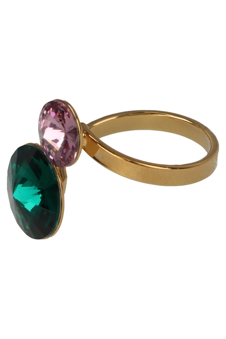 EMBRACE RING GREEN, PINK 4