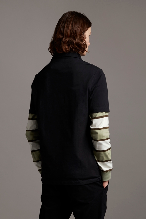 TWO POCKET POLO SHIRT TRUE BLACK 2