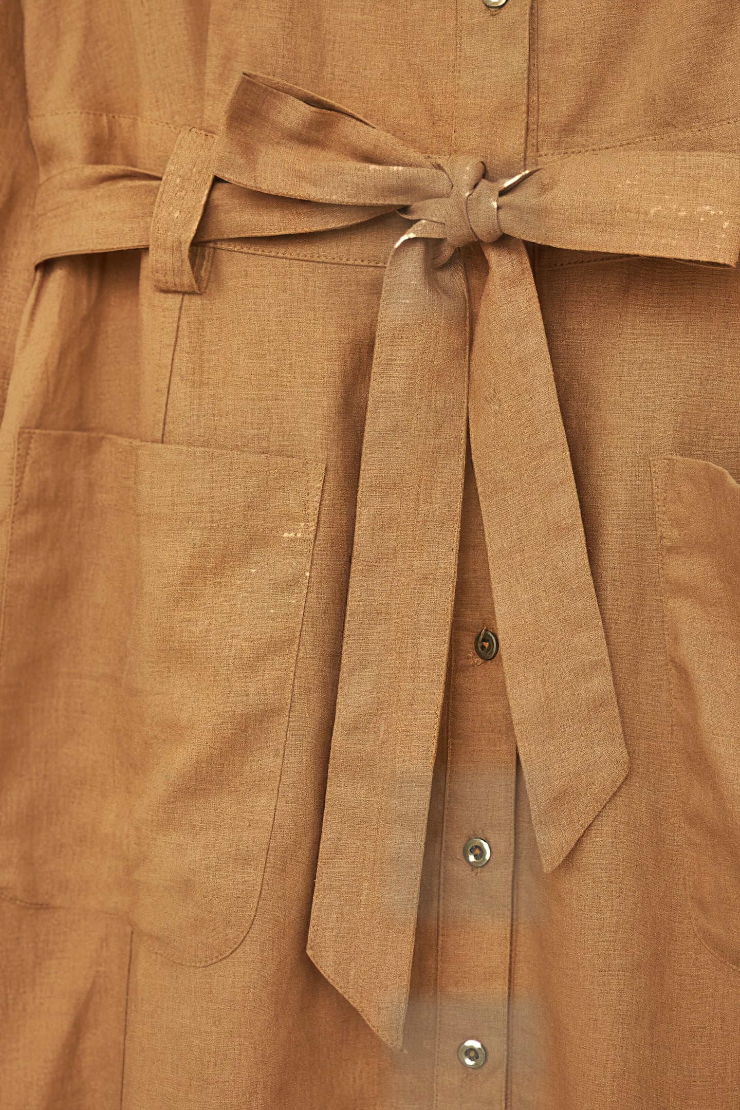 IGNES SHIRT DRESS MID BROWN 5