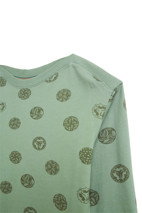 SPOT LOOP BACK TUNIC GREEN MULTI 5