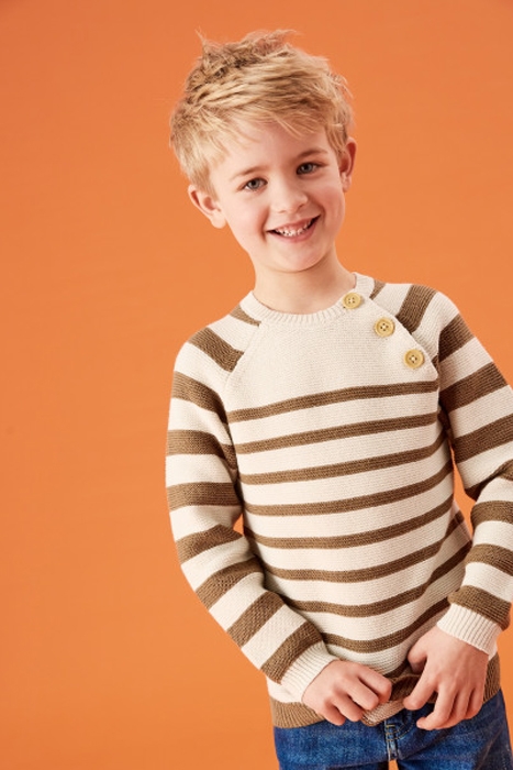 STRIPE JUMPER BROWN MULTI 2