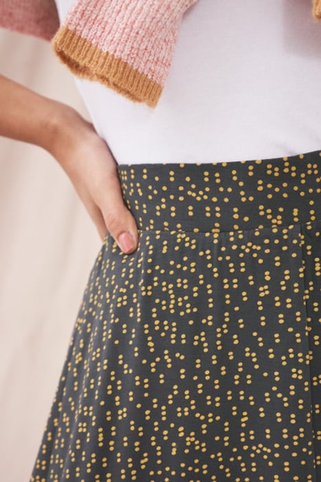 JADA ECO VERO JERSEY SKIRT GREY 2