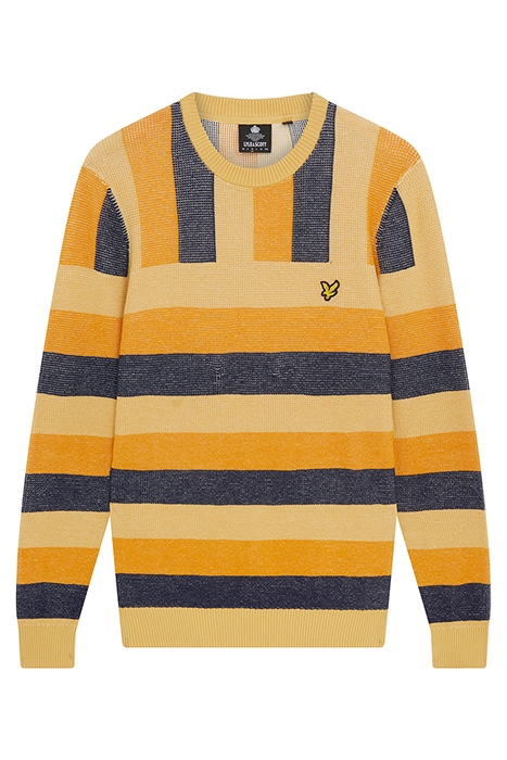 SUMMER FAIRISLE ARTISAN CREW KNIT GOLD HAZE 5