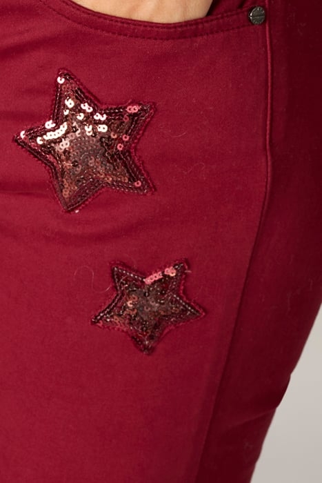 COTTON 5 POCKET PANTS RED 5