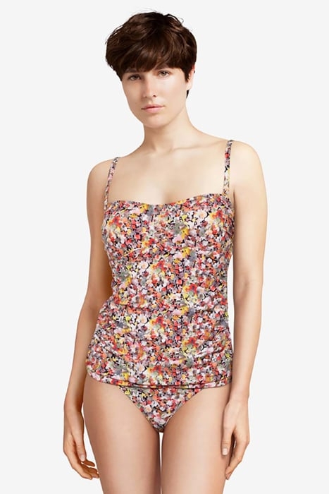 SW TANKINI UNDERW. BANDEAU BECKY TANKIN FLOWERS PRINT 2