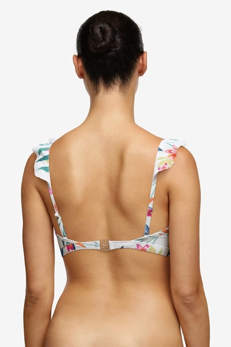 SW BRA TSHIRT BOWIE WHITE PARADISE BRIGHT FLOWER 3