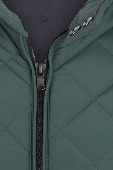 QUILTED NYLON BOMBER SEA MOSS 5