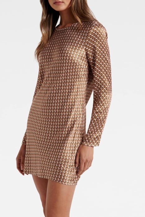 REIGN BIAS CUT MINI DRESS BERKELEY GEO 3