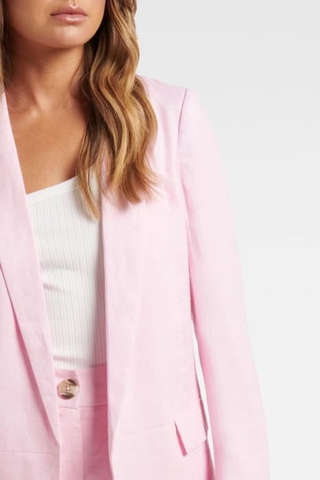 LILA LINEN BLAZER PINK 5