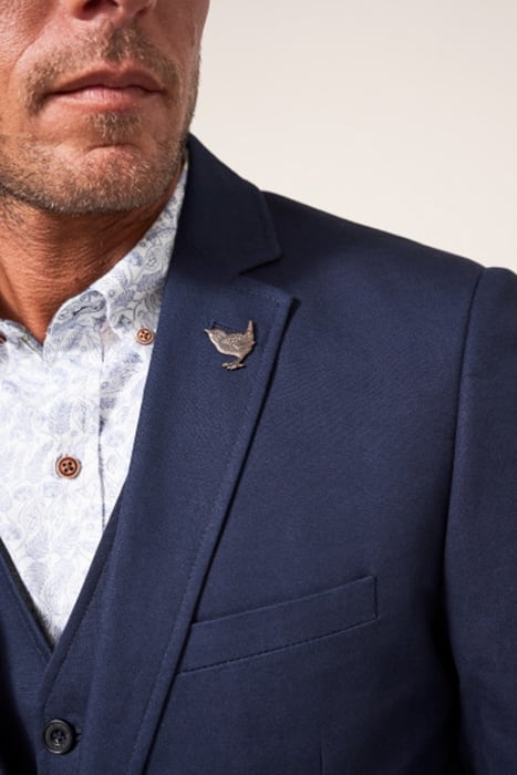 FOSS COTTON LINEN BLAZER DARK NAVY 3