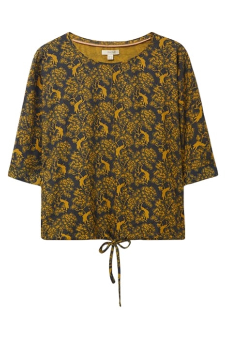 COPENHAGEN TIE HEM TOP GREEN 1