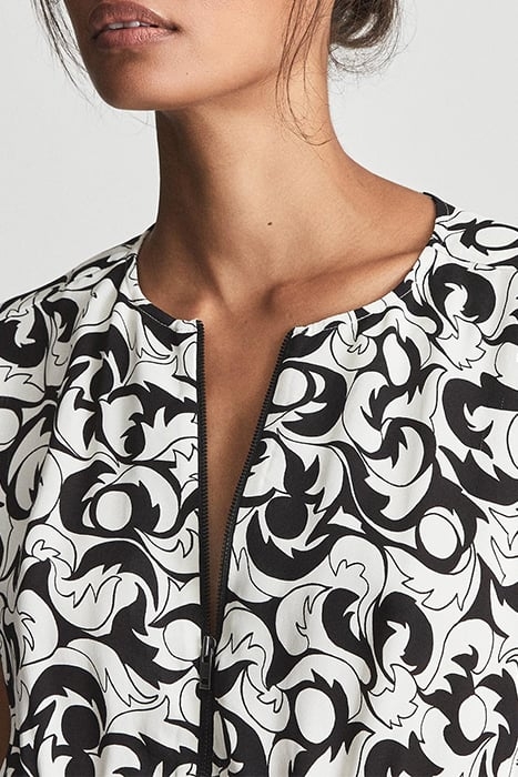 MARIE DRESS BLACK/WHITE 5