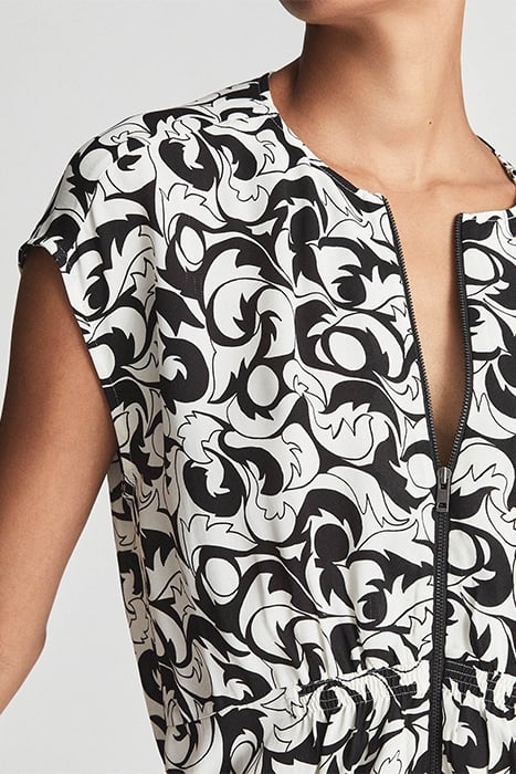 MARIE DRESS BLACK/WHITE 4