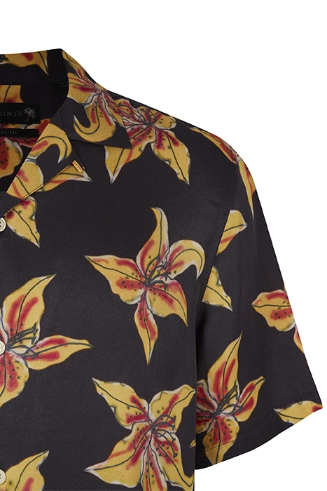 HIBISCUS SS SHIRT JET BLACK 5