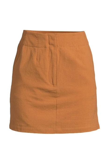 FABIENNE COTTON SKIRT SOFT BROWN 1