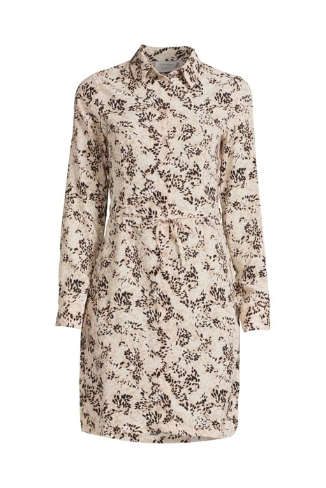 LYA DRESS L/S SANDSHELL BIRD 1