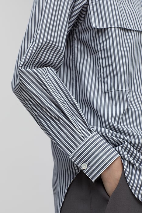 WOMEN HALF PLACKET SHIRT DARK NICKEL 3