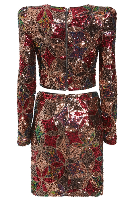 MARCIANO- EZRA SEQUIN TWO PIECE SET HARLEQUIN SEQUIN 2