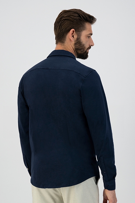 SHIRT FINE SLUB JERSEY DK. NAVY 3