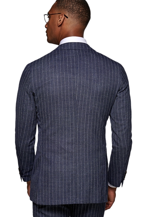 Mid Blue Striped Havana Suit 4