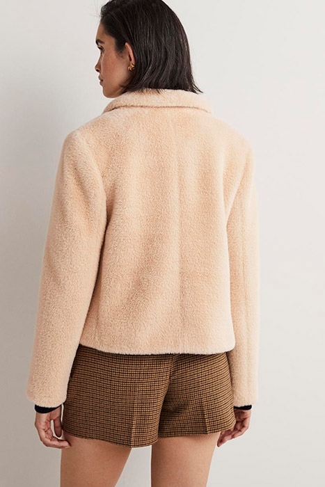 FAUX FUR SHORT COAT NUD 2