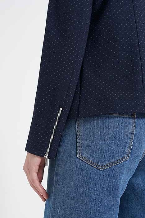 MINIMALIST NAVY JACQUARD KNIT SUIT JACKET 5