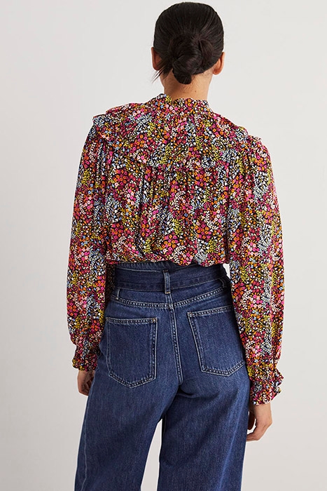 RUFFLE COLLAR STATEMENT TOP MLT 2