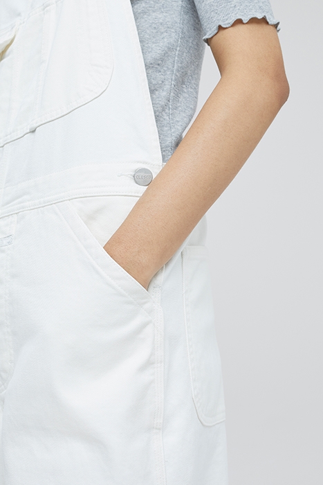 WOMEN DUNGAREE JEANS CREME 3