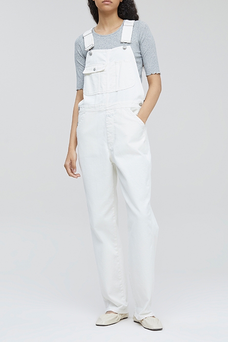 WOMEN DUNGAREE JEANS CREME 1