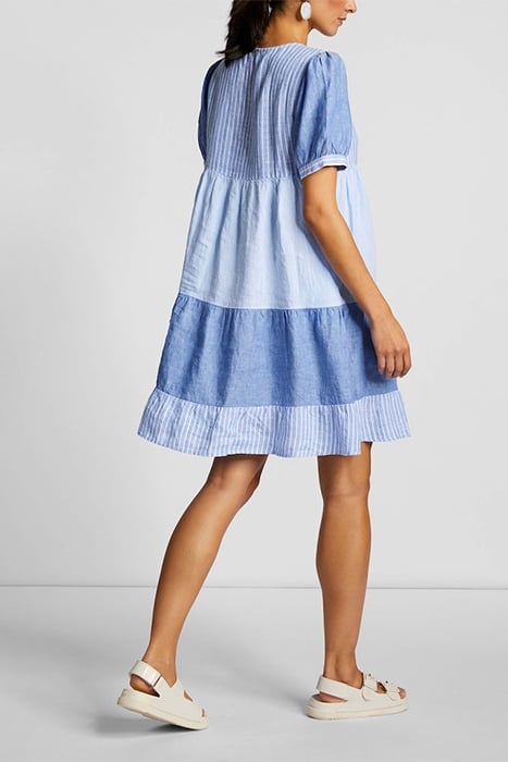 LINEN DRESS AMALFI BLUE 3