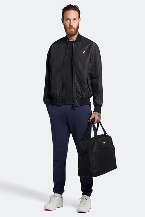 BALLOON SLEEVE SATEEN BOMBER JET BLACK 3