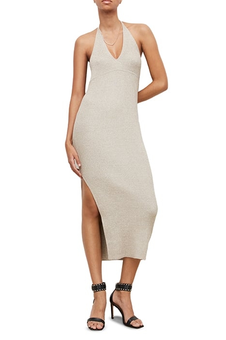 LEXI HALTER DRESS OYSTER SILVER 1