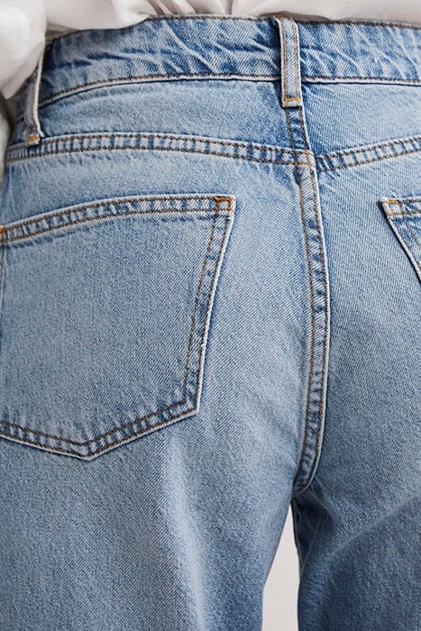 RELAXED STRAIGHT TURN UP JEANS DEN 5