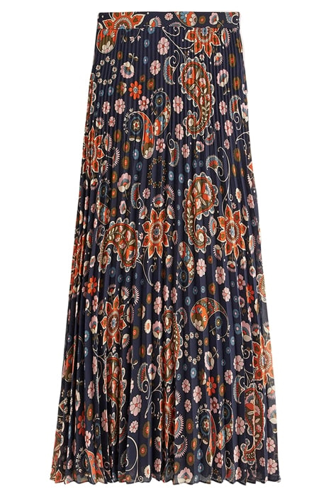 PLEATED PARTY MAXI SKIRT NAV 5