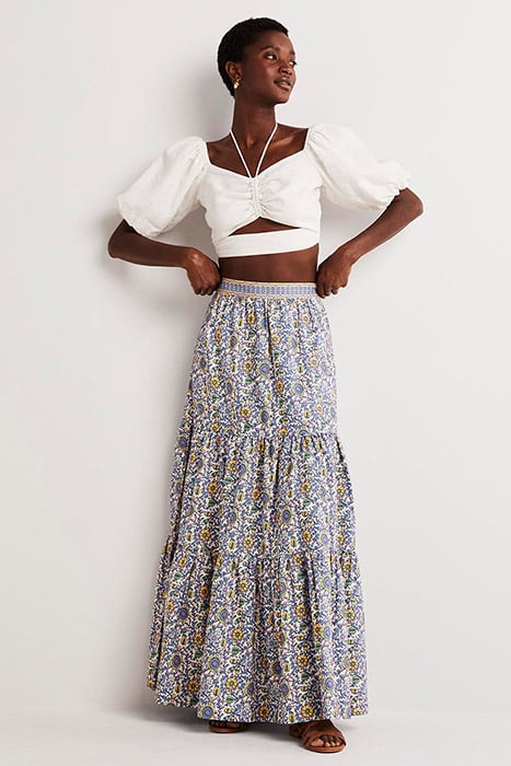 LORNA TIERED MAXI SKIRT IRS 3