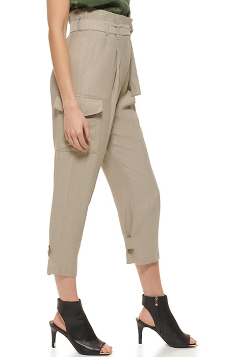 TIE HIGH WAIST TAPER CITY KHAKI 4