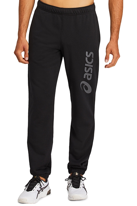 ASICS BIG LOGO SWEAT PANT PERFORMANCE BLACK/DARK GREY 1