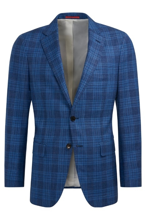 Mid Blue Checked Sienna Suit 2
