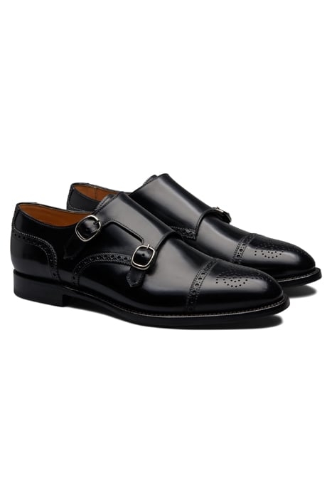 BLACK DOUBLE MONK STRAP 2