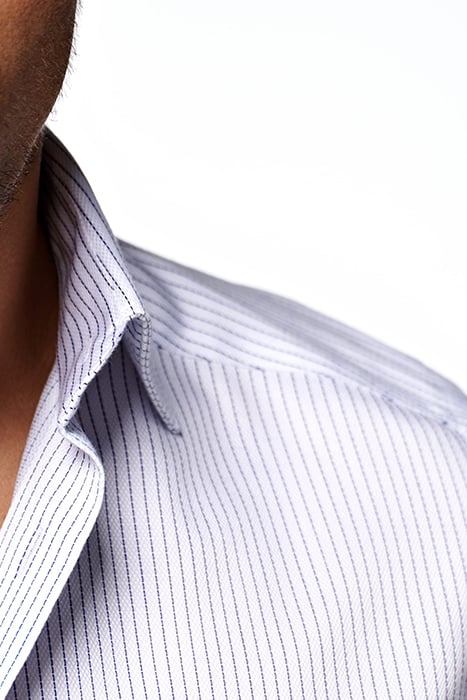 White Striped Slim Fit Shirt 5