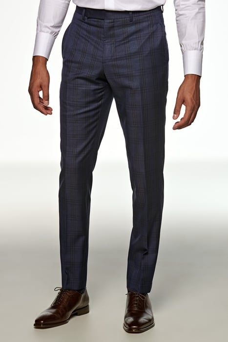 Mid Blue Checked Washington Suit 2