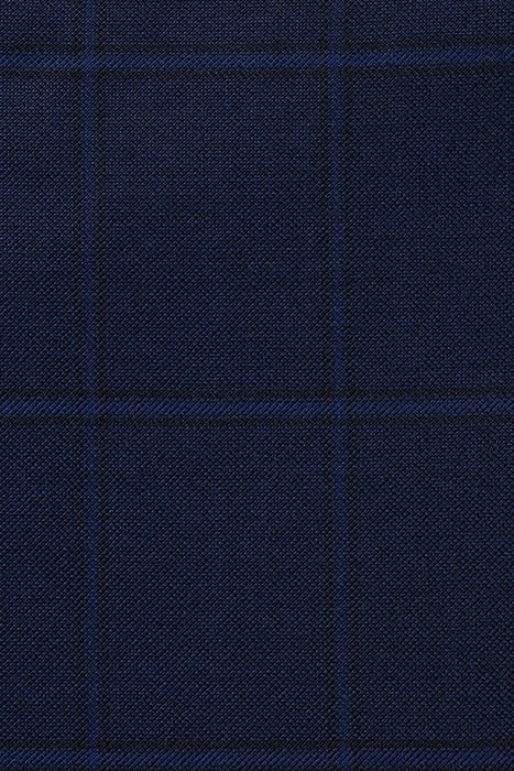 NAVY CHECKED LAZIO SUIT 4