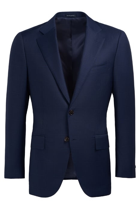 NAVY CHECKED LAZIO SUIT 6