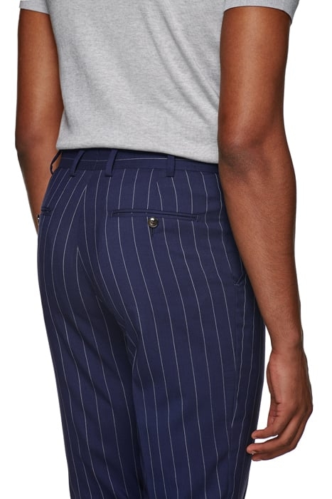 Mid Blue Striped Havana Suit 8