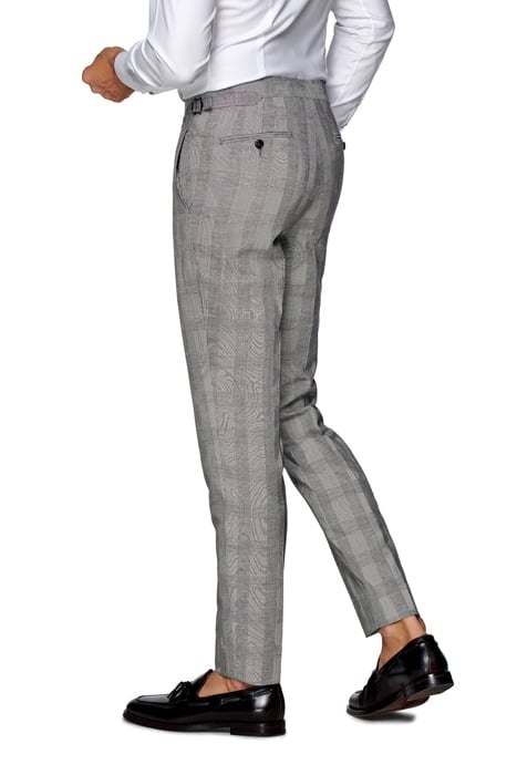 Mid Grey Checked Washington Suit 3